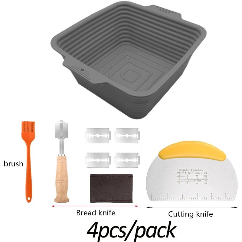 Foldable Bread Fermentation Basket Silicone Bread Making Baking Fermentation Baking Tools Home Kitchen Practical Accessories