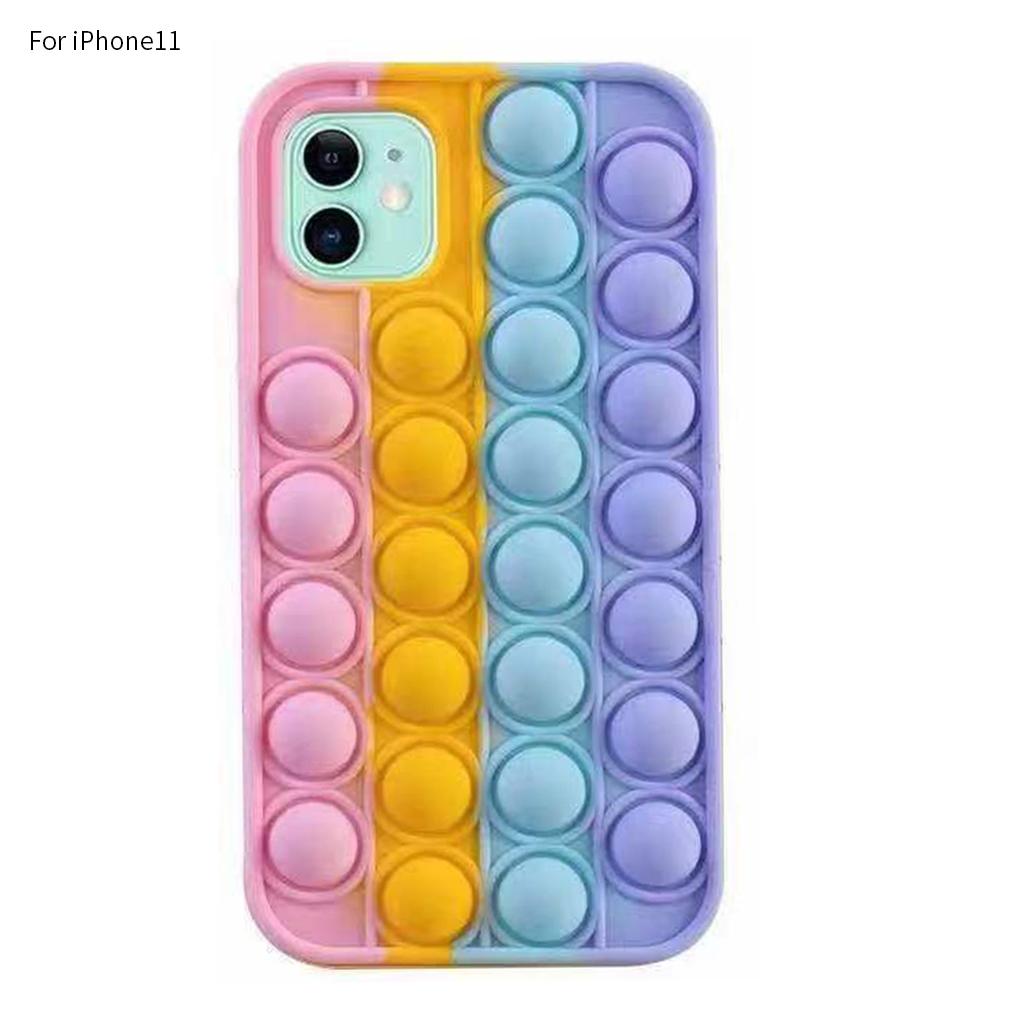 Colorful for 12 Pro Fidget Rainbow Silicone Soft Case Phone Cover New