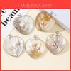 Pearl Mother Of Pearl Heart Pendant Shell Jewelry Craft Accessory For Women