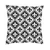 Elegant Black And Gold Fleur De Lis Cushion Cover Soft FleurDeLys Lily Floral Throw Pillow Case Home Decorative Pillowcase