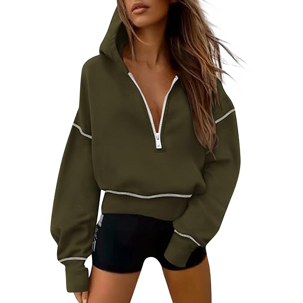 Women's Fashion Women's Lightweight Long Sleeve Pullover With Pockets Preppy Graphic Hoodie