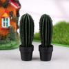 5Pcs 1:12 Dollhouse Simulation Plant Potted Model Dollhouse Miniature Garden Home Ornaments Micro Scene Decoration Toys