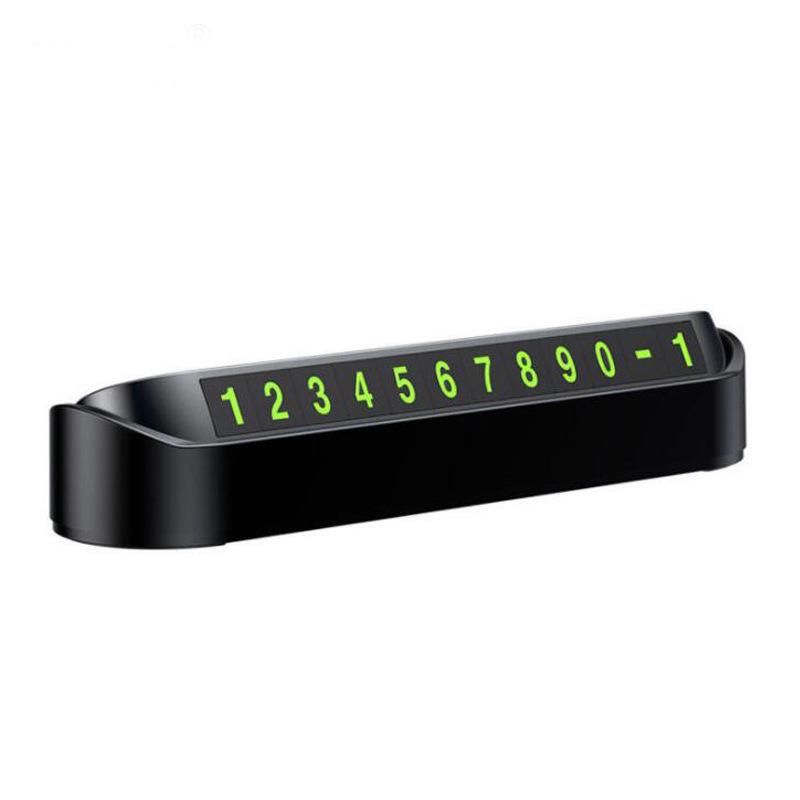 High-Temp Resistant Hidden Temporary Car Parking Number Plate with Phone Display
