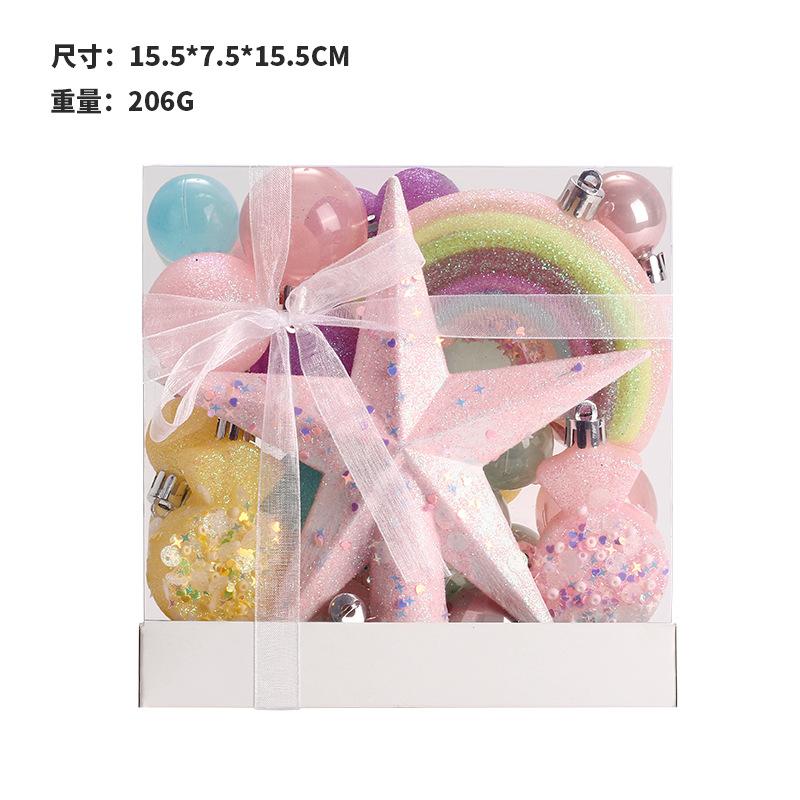 

Christmas Baubles Christmas Tree Ornaments Decorations Glitter Hanging Pendants Holiday Christmas Ball 15.5 7.5 15.5cm