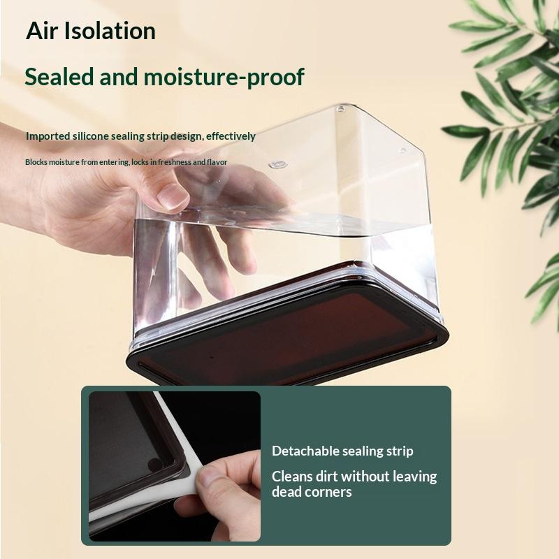 Contenedor hermético para almacenamiento de alimentos en polvo para tienda de té con leche, tarro para el hogar, tarro de cocina, utensilios de plástico de cocina, multifunción