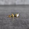 Moonstone Studs Earrings Moonstone Silver Studs for Women Crystal Studs Earrings for Her 14K Gold Vermeil Studs Bridesmaid Gift