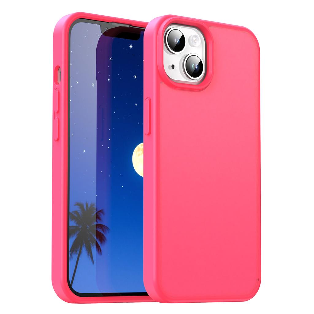 For iPhone 14/13 Case Skin Touch Matte Anti Drop TPU PC Phone Back Cover