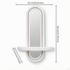 Wall Shelf with Mirror Compact WallMounted SpaceSaving for Entryway, Hallway,