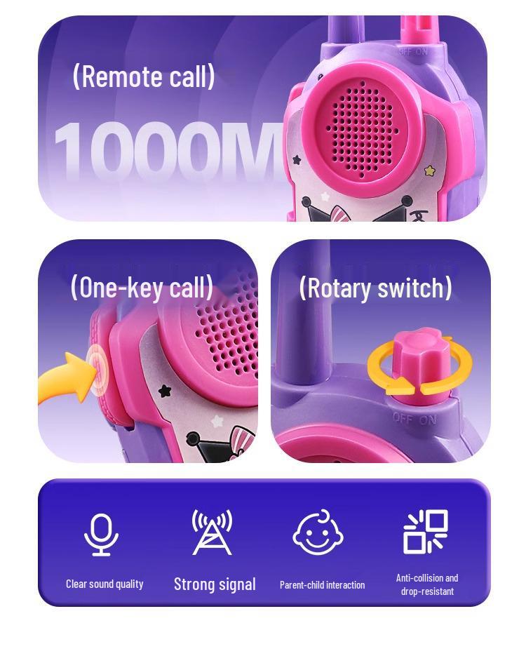 Children's Walkie-Talkies: Long-Distance Role-Playing & Educational Outdoor Toy - Perfect for Girls' Birthday Gifts