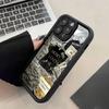Coque design sur le thème du dollar pour iPhone 16 15 14 13 12 11 Pro/ Max/Plus couverture arrière anti-traces de doigts antichoc