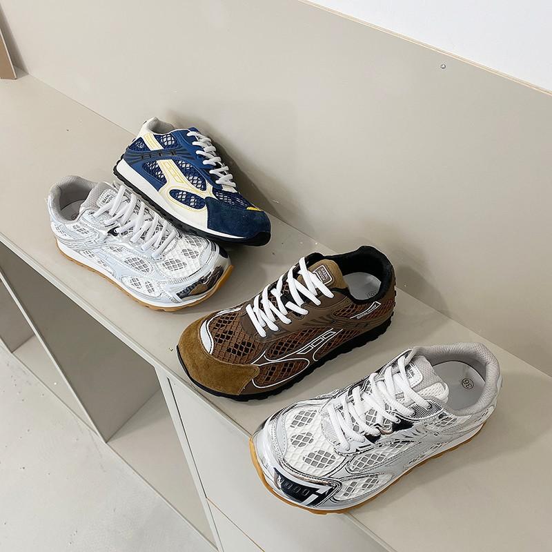 Paris mesh silver dad shoes women 2025 summer new Internet celebrity platform sports casual shoes Wang Yibo same style