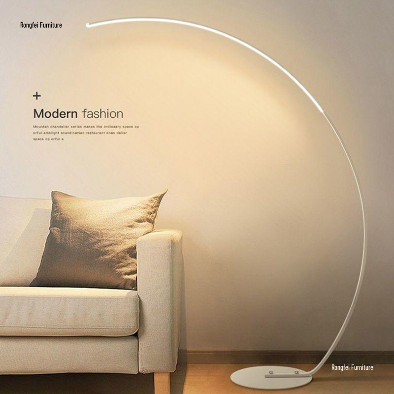 Designer LED Minimalist Arc Floor Lamp for Living Room