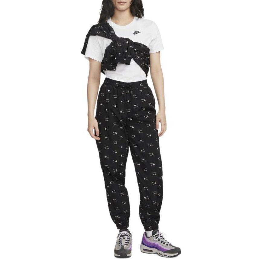 Nike Knitted Sweatpants Women's Black Moderate Cuffed Pants DV8059-010
