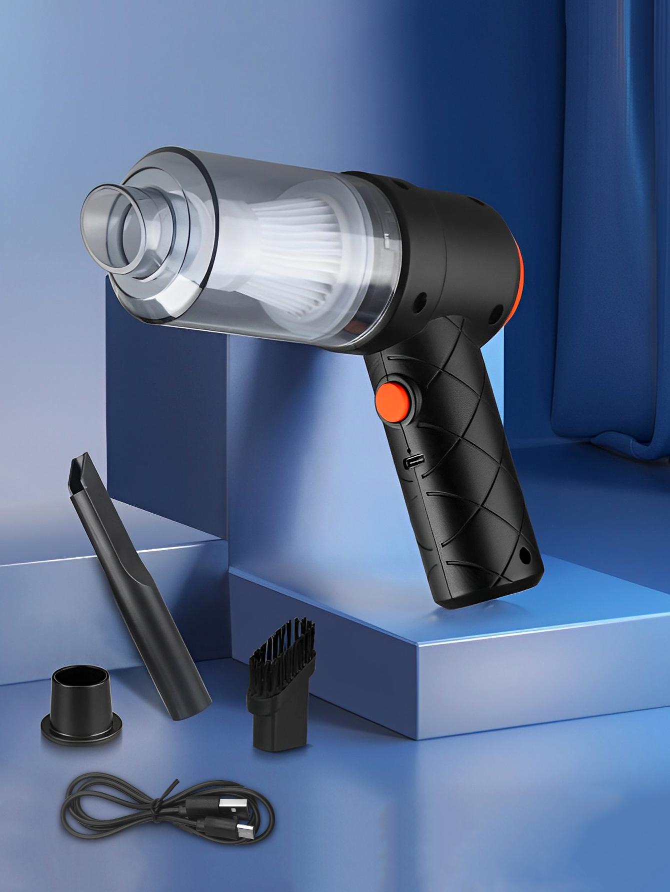 

Portable Car Cordless Vacuum Cleaner Handheld Household Vacuum Cleaner USB Charging 1200mAh Mini Cleaner Suitable for Cars Homes чёрный