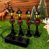 1Pcs/Set Mini Christmas Street Light Models Dollhouse Streetlight Micro‑Landscape Fairy Garden Ornament Accessories