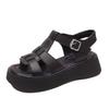 Thick-soled Roman Sandals Summer New Heightening Sandals Fairy Style Skirt Soft-soled Beach Shoes