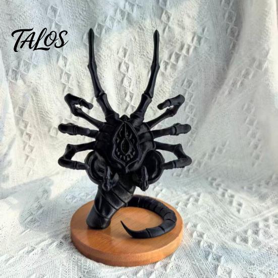 Stable Smartphone Cradle 3D Printed Sci-Fi Horror Phone Holder, Novelty Stand, Unique Gadget for Video Calls Compact Collectible Ornament And Desktop