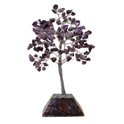 Amethyst Crystal Tree Orgonite Base 160 Gemstones