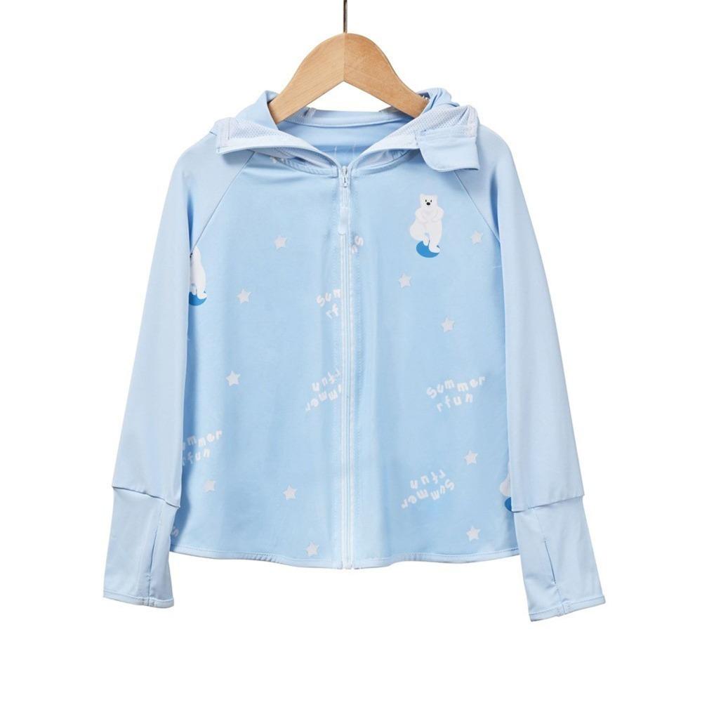 Hat Children Sun Protection Clothing Thin Summer Sunscreen Jacket  3-12 Years Old