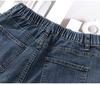Spring 2026 Women's Elastic Waist Straight Leg Plus Size Cropped Petite Jeans