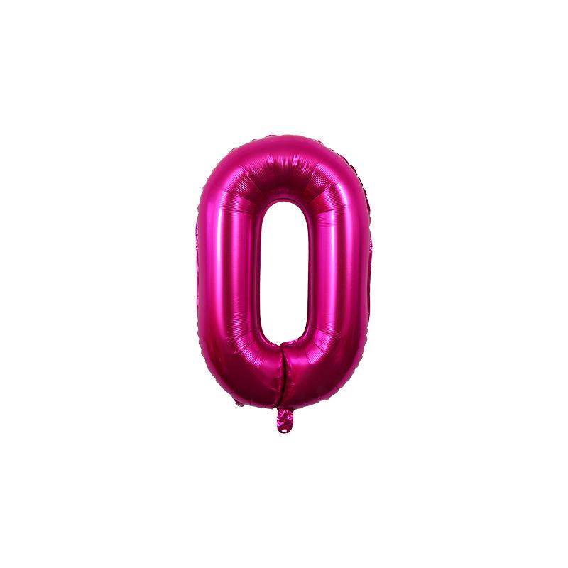 32-Inch Gradient Color Aluminum Foil Number Balloons - US Version