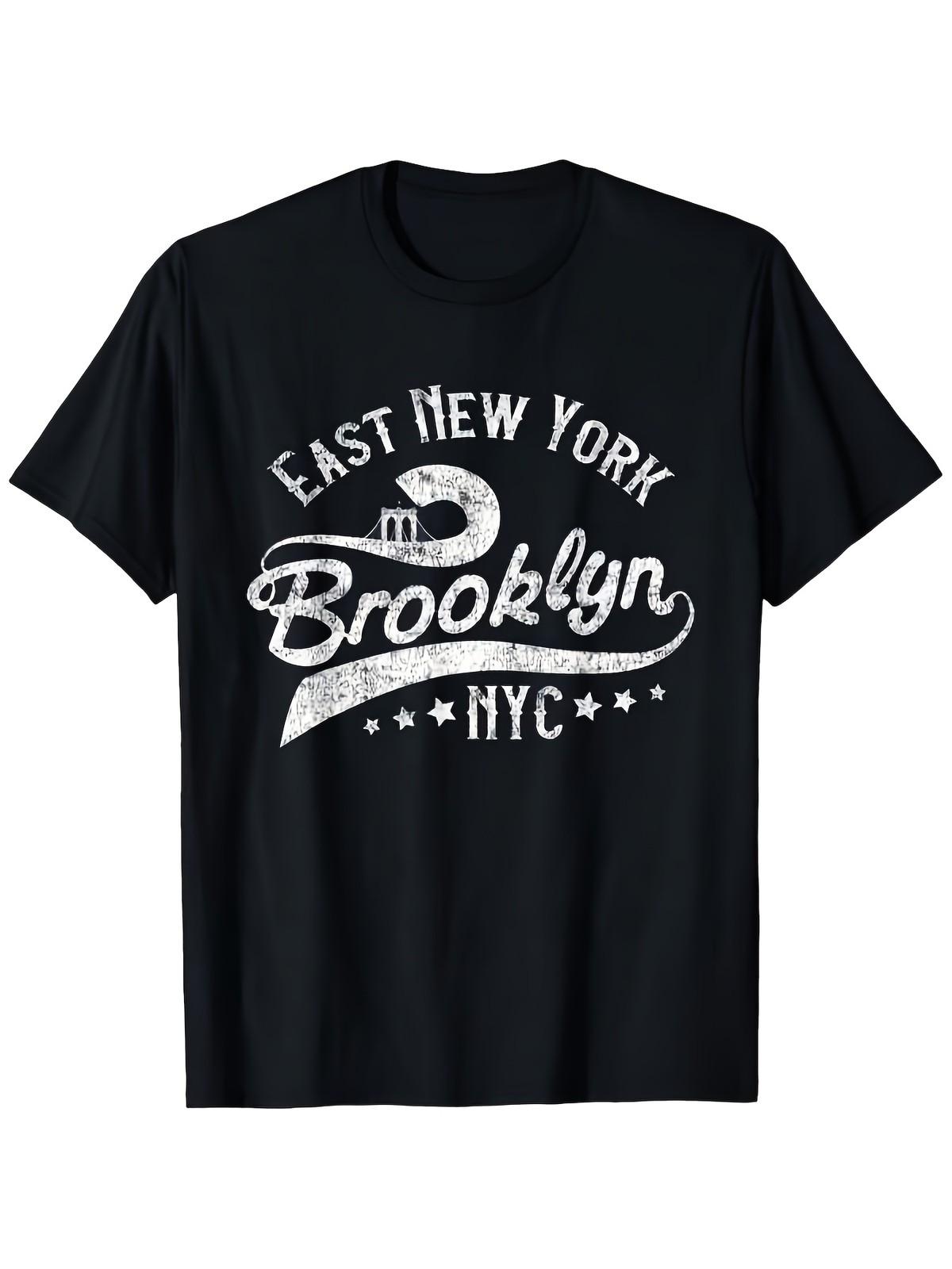 

Retro Brooklyn Graphic Tee for Men And Women - Comfortable And Breathable 100% S разноцветный