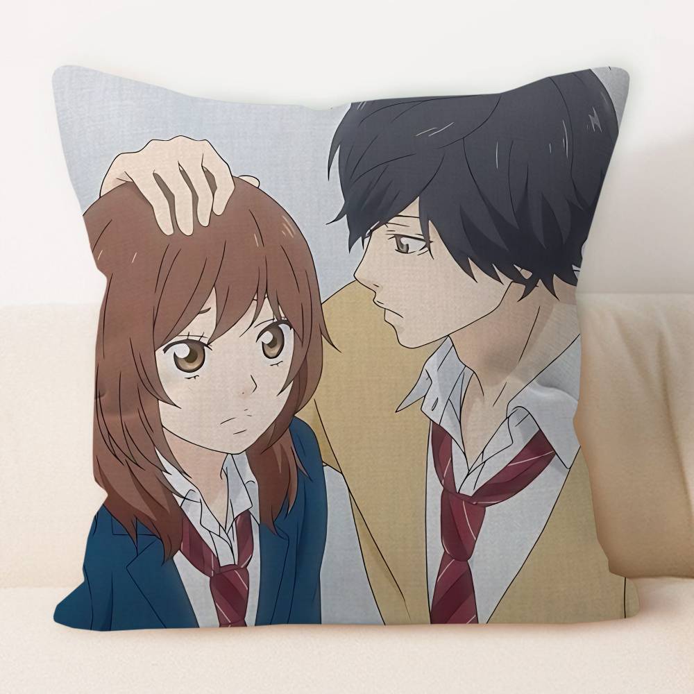 A-Ao H-Haru R-Ride Anime Pillowcase Toon Gift Cushion Cover Bedroom Home Sofa Chair Seat Decor Pillow Case