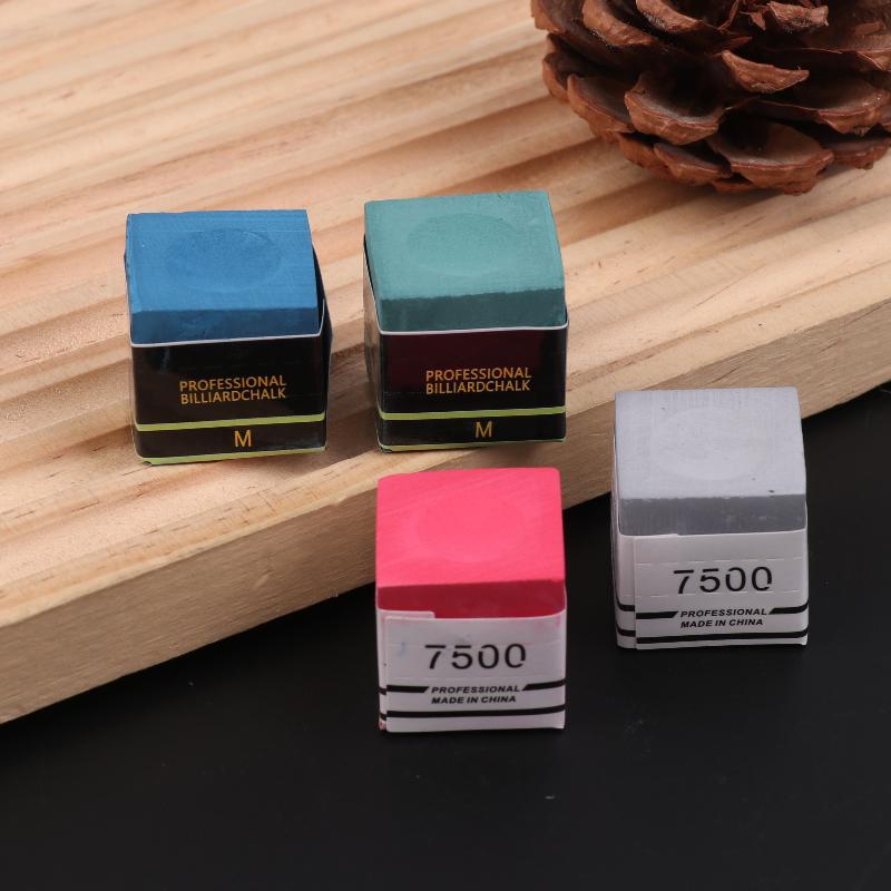1PC Billiard Chalk with Storage Box No-Slip Pool Cue Stick Snooker Easy Powder Billiard Accessories for Pool Table Games