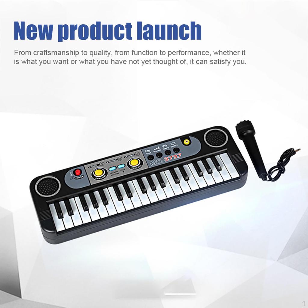 Digital Electronic Piano Keyboard 37 Keys with Micorphone Educational Musical Toy for Teaching