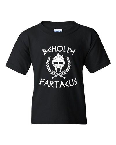 Behold Fartacus Fart Sparta Army Warrior Movie Parody DT Youth Kids T-Shirt Tee Unisex T-Shirt XXXXL