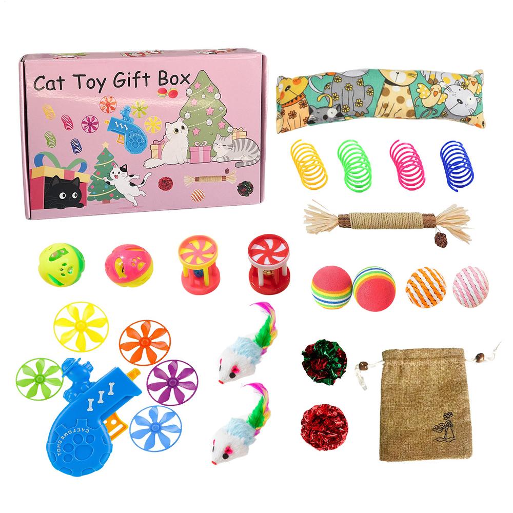 

Christmas Plush Mice Cat Toys Set - Scratch-Resistant Interactive Toys for Kittens Holiday Themed Exercise & Play Accessories