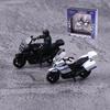 Modelo de Motocicleta de Aleación Miniatura 1/64 Policía Especial de Seguridad Pública Mueble Para Exhibición Regalo de Cumpleaños para Niños