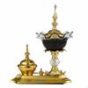 Crystal Incense Burner Set, Middle Eastern Vintage Herb Jar, Alloy Home