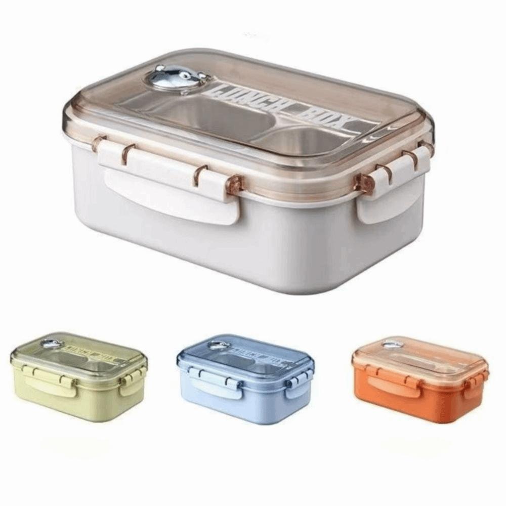 Plastic Lunch Box with Compartment Insulation Lunch Box Food Storage Container School Children