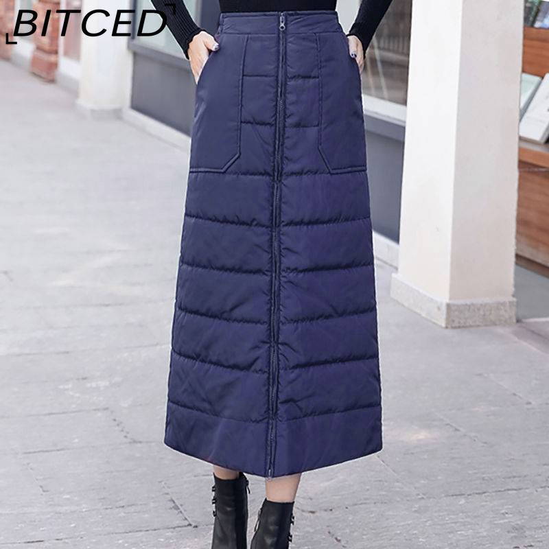 

BITCED Женская Модная Повседневная Юбка Осень Зима XXXXL синий