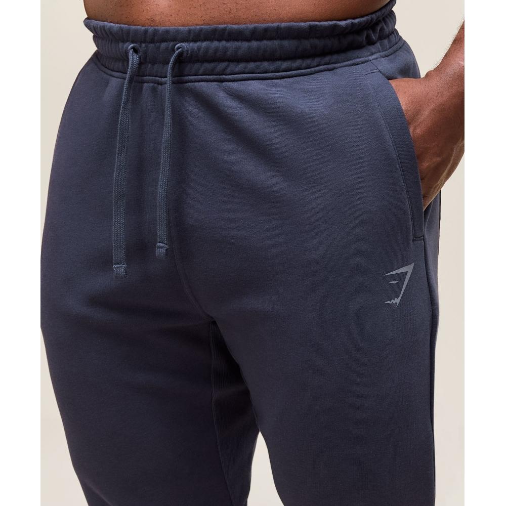 Gymshark Pantalón de chándal con logotipo de poder Azul pesado A2c9c Uctn