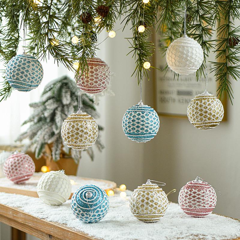New Christmas Tree Ornaments: Decorative Balls & Pendants for Festive Atmosphere
