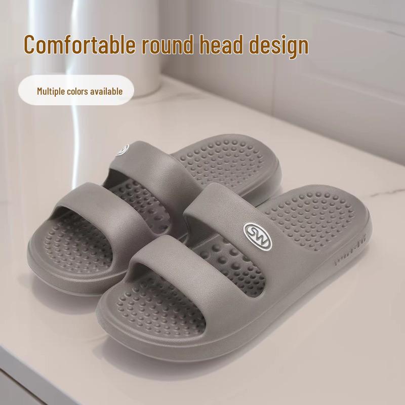Men's Massage Acupressure Slippers - Non-Slip Sandals for Home Foot Therapy, Summer PVC Design