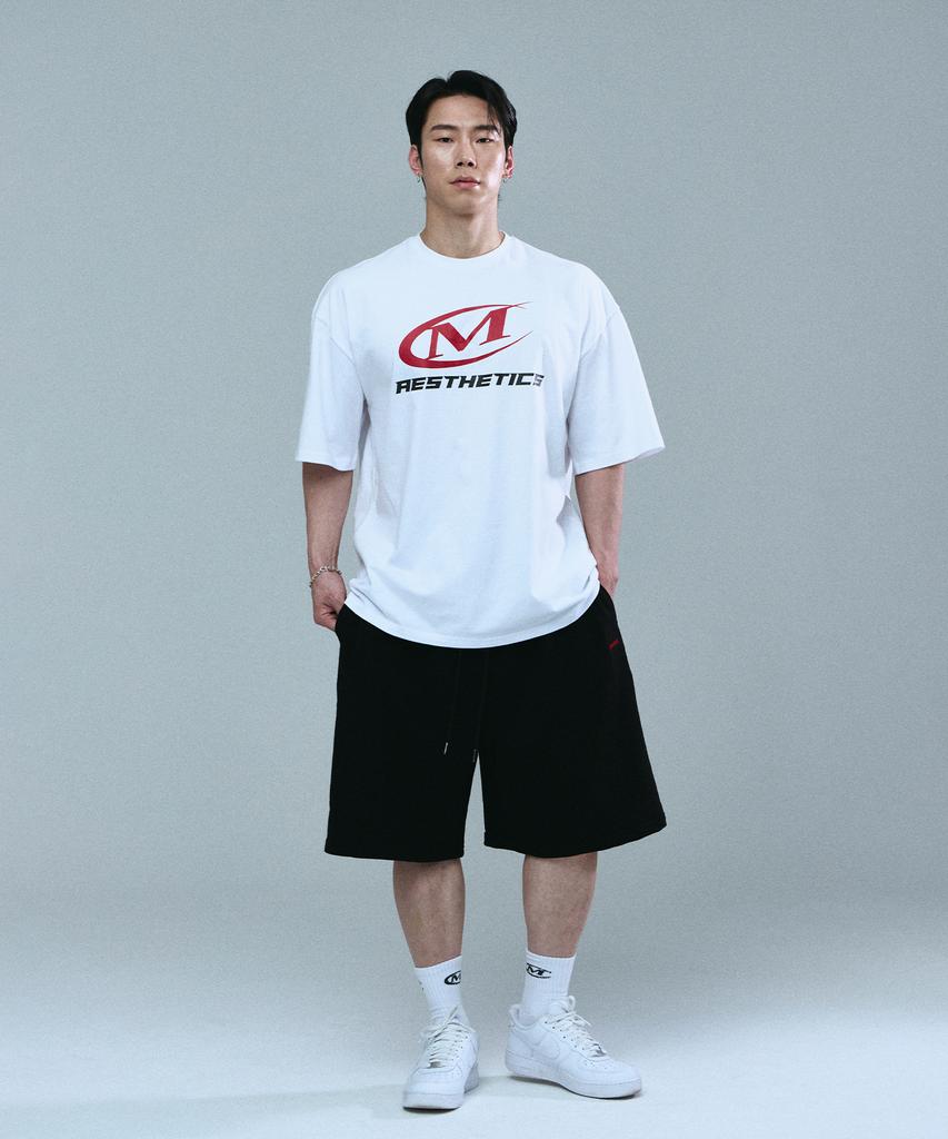 Mihag Symbol Big Logo Oversized T-Shirt (White)
