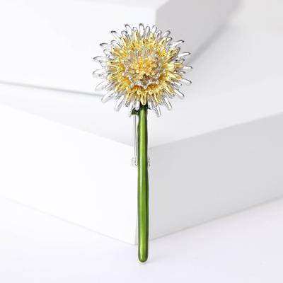 Löwenzahn Brosche Damen Einzigartiges Design Korsage Koreanischer Stil Trendiges Schmuck Accessoire