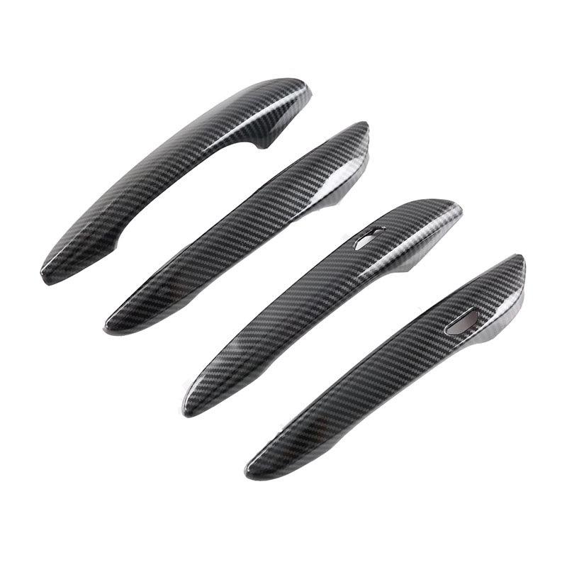 Auto Door Handle Cover Carbon Fiber Chrome For Mazda CX60 Accessories CX 60 2022 2023 2024 2025 Anti-scratch Trim Set Stickers