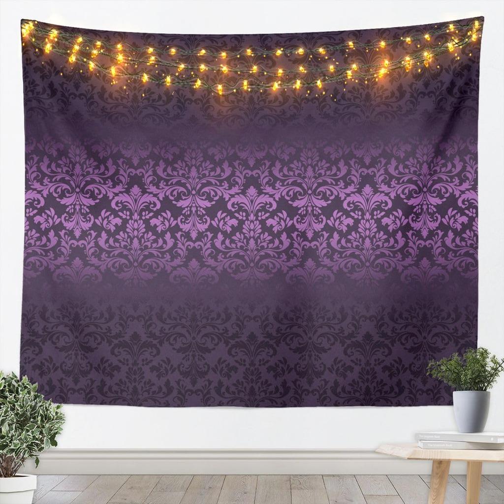 Modern Geometric Tapestry Brown Patchwork Texture Retro Wall Art for Living Room Bedroom Modern Art Wall Hanging Blanket Luxury