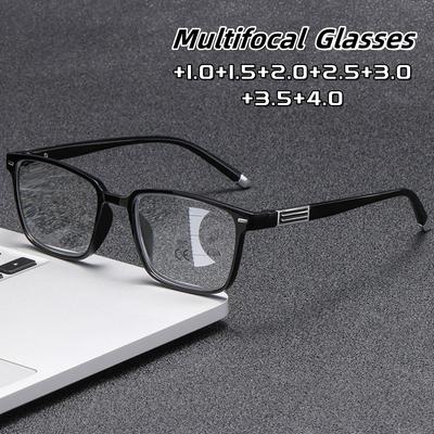 Classic Square Business Multifocal Presbyopia Glasses Women Men Fashion Sports For Both Near And Far Eyeglasses +1.0 To +4.0