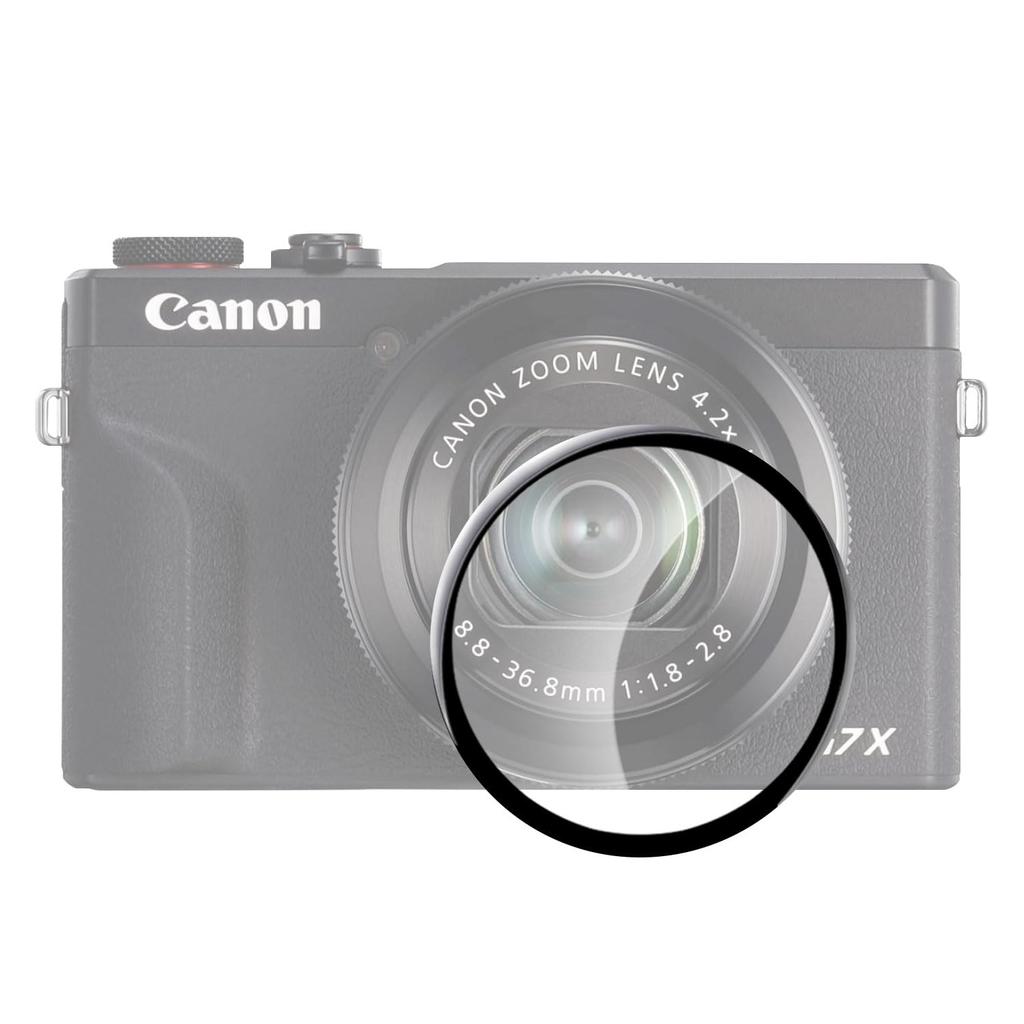 Canon PowerShot G7 X Mark G7 X Mark III Camera Lens Protective Film Asahi Glass 9H UV Highly Optical and [1 Sheet] II/PowerShot [HVUYAL] Filter,