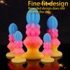 Luminous Gourd Flower Anal Plug - Soft Alien-Shaped Anal Massager, Unisex Adult Sex Toy