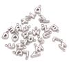 3Pcs Mini Balloon Alphabet Charms Cute Small Initial Bubble English Letter Stainless Steel Pendants DIY Necklace Bracelet Making