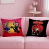 F-Felix The Cat Exquisite Pillow Case Anti-dustmite Pillow Invisible Zipper Silky Short Plush Sofa Cushion Cover