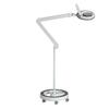 Lumeno Lamp Magnifier with 96 LEDs, Gray Rubber Edge, Magnifying Glass