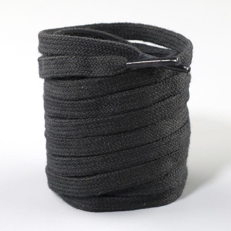 1Pair Cotton Flat Shoelaces Sneakers Canvas Shoe laces Women Men Shoelace White Black Beige Classic Laces for Shoes Strings