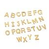 26/50 Stück Edelstahl Gold A-Z Buchstaben Anhänger Alphabet Charms Armband Ohrring für Damen Für DIY Schmuck Anhängerherstellung Zubehör